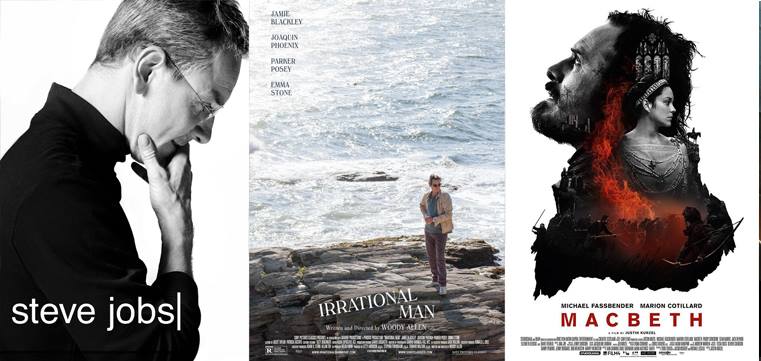 Filmkritiken zu “Steve Jobs”, “Irrational Man” und “Macbeth”